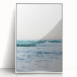 Art deco poster featuring a geometric pattern in muted pastel tones on white acrylic, ideal for nursery wall art.