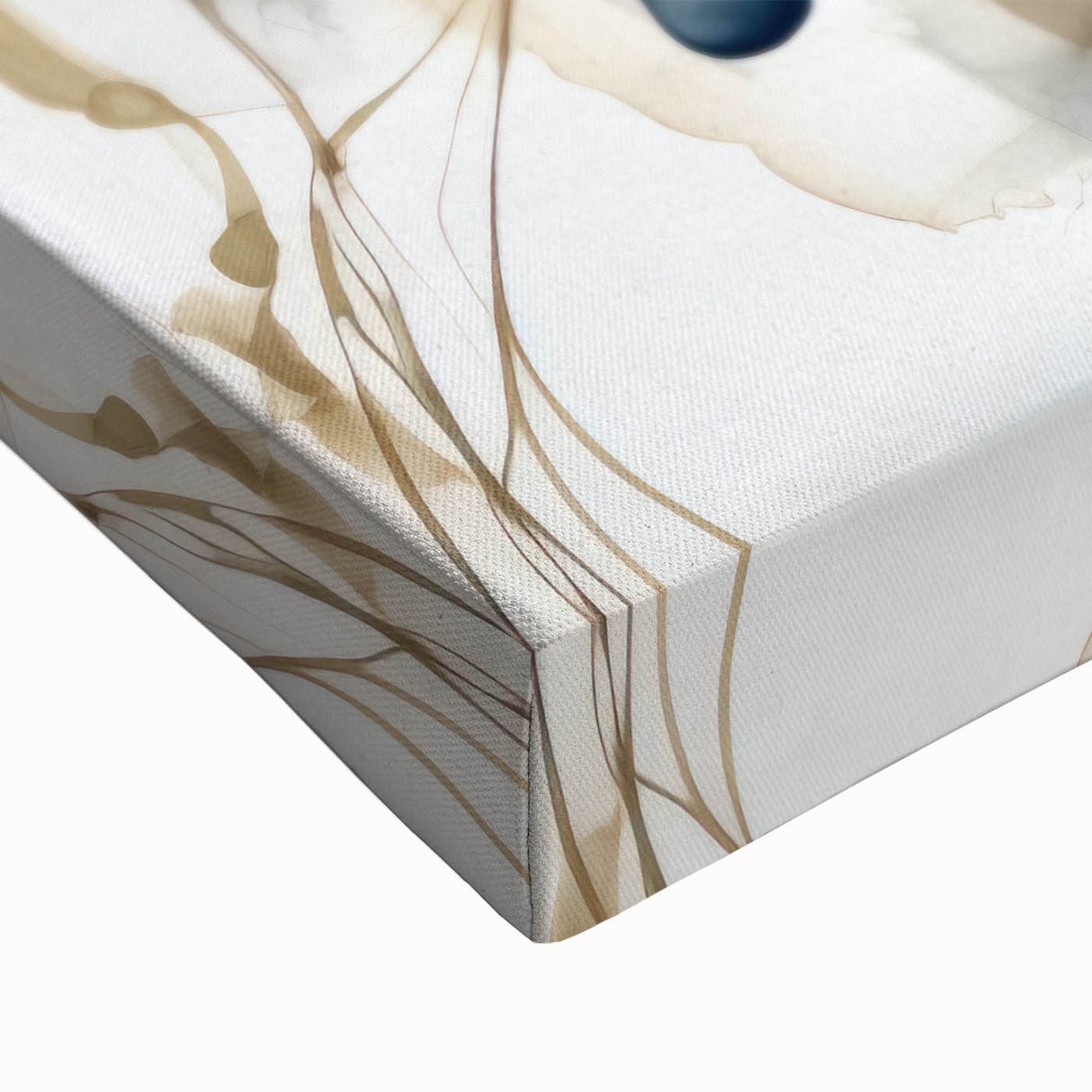 Elegant Abstract Floral Living Room Wall Art – Modern Canvas