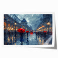 Abstract landscape wall art rolled print showcasing vibrant colors and dynamic shapes, perfect for modern home decor. Ideal for enhancing any living space.