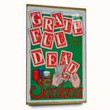 Grateful Dead & Santana Retro Wall Art – Vintage Concert Print