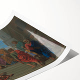 Baroque Art Scene with Classical Elegance - Antique Art Print