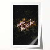Extra large rolled print featuring autumnal floral art in warm red and orange tones, ideal for dining room wall decor.
