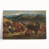 Ovid Among the Scythians by Delacroix - Romanticism Art Print