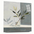 Abstract floral wall art displayed in acrylic glass, showcasing vibrant colors and intricate designs, elegantly pinned for a striking visual effect. This modern decor piece enhances any space with its artistic flair and contemporary style.