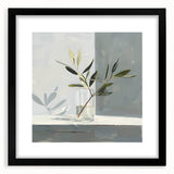Abstract floral wall art framed in black, showcasing vibrant colors and intricate designs, perfect for modern home decor. Ideal for living rooms or offices.