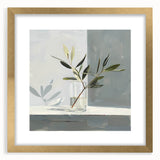 Abstract floral wall art framed with a gold mat, showcasing vibrant colors and intricate designs, perfect for adding elegance to any room decor.