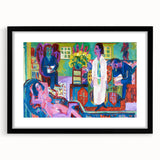 Expressionism Wall Art - Vibrant Bohemian Interior Scene Painting