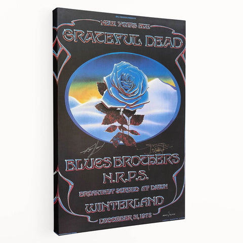 Grateful Dead Retro Wall Art – Vintage New Year’s Eve Concert Print