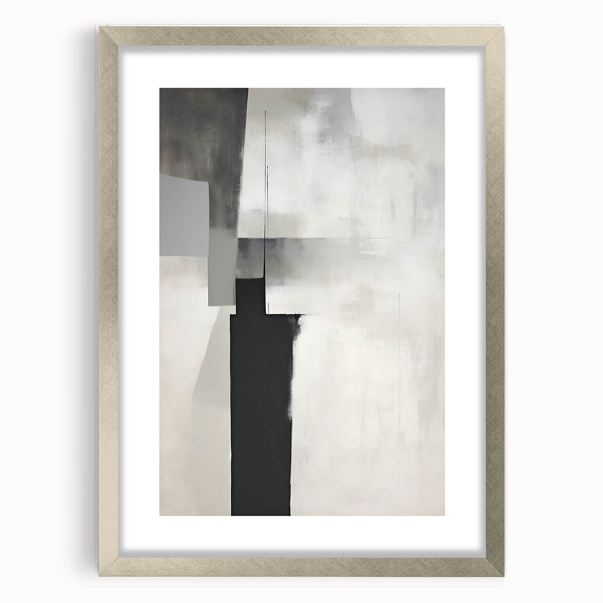 Acrylic Dining Room Artwork – Black & White Minimalist Print