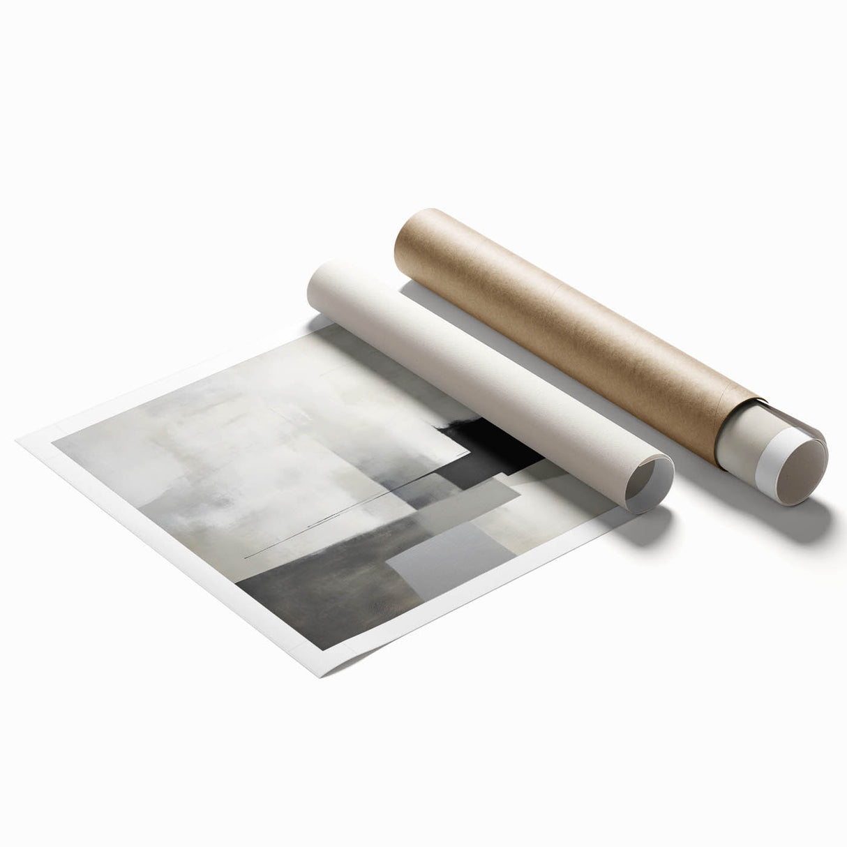 Acrylic Dining Room Artwork – Black & White Minimalist Print