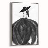 Abstract figurative framed canvas art showcasing dynamic shapes in soft silver tones, designed to enhance modern decor with a sophisticated touch. Perfect for stylish living spaces or galleries.