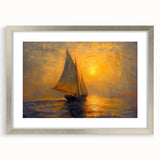 Abstract landscape wall art framed in silver with a mat, showcasing vibrant colors and fluid shapes, ideal for modern home decor. Perfect for enhancing any living space.