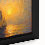 Abstract landscape wall art featuring vibrant colors and textured brushstrokes, elegantly framed for modern decor, ideal for enhancing living spaces.