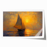 Abstract landscape wall art print showcasing vibrant colors and fluid shapes, capturing a serene natural scene. Perfect for modern home decor and artistic expression.