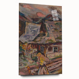 Expressionism Wall Art - Vibrant Mountain Morning Scene Painting