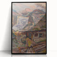 Expressionism Wall Art - Vibrant Mountain Morning Scene Painting