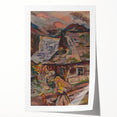 Expressionism Wall Art - Vibrant Mountain Morning Scene Painting