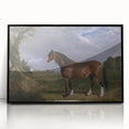 A Clydesdale Stallion by John Frederick Herring - Romantic Art Print