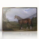 A Clydesdale Stallion by John Frederick Herring - Romantic Art Print
