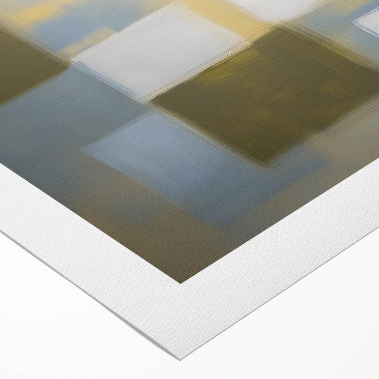 Abstract Geometric Living Room Wall Art - Modern Canvas Print