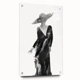 Abstract figurative acrylic artwork displayed from a side view, showcasing vibrant colors and unique pin details, ideal for modern decor and art enthusiasts.