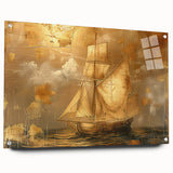 Abstract landscape wall art displayed in a side view, showcasing vibrant colors and intricate details, mounted with pins for a modern aesthetic in home decor.