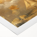 Vibrant abstract landscape wall art on rolled canvas, showcasing bold colors and unique textures, ideal for modern home decor or artistic accents.