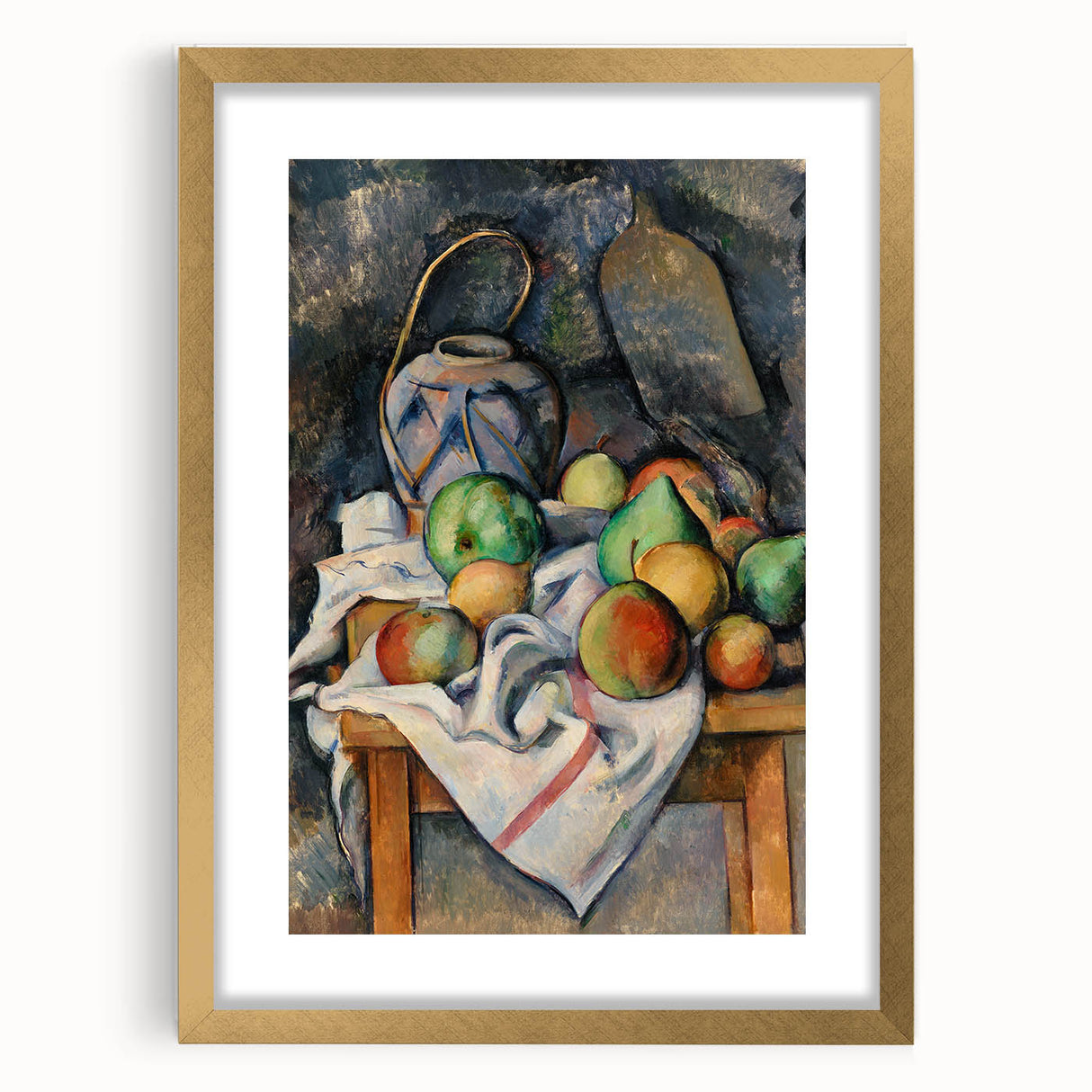 Impressionist Still Life - Ginger Jar with Fruit - Cezanne Art Print
