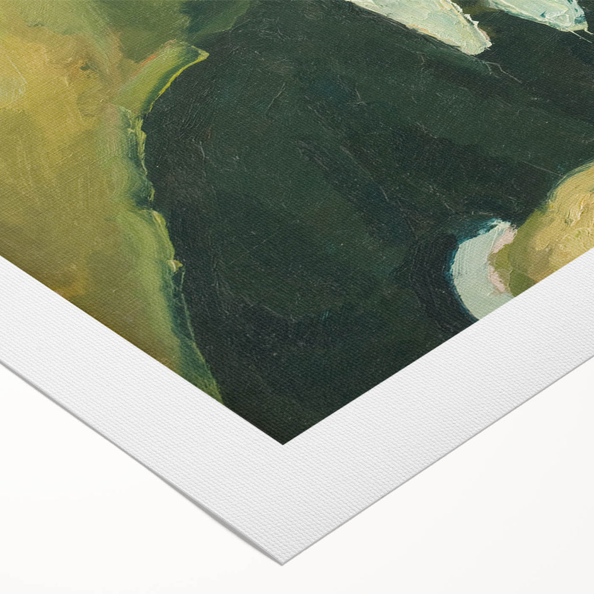 Portrait of a Man Reading - Abstract Modern Wall Art in Earth Tones