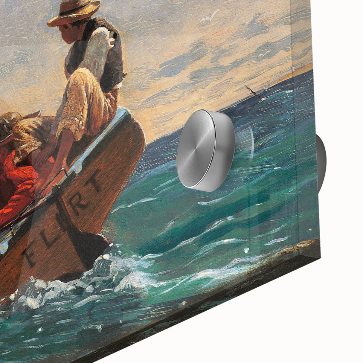 Realism Art Prints - The Flirt by Winslow Homer Nautical Adventure Art