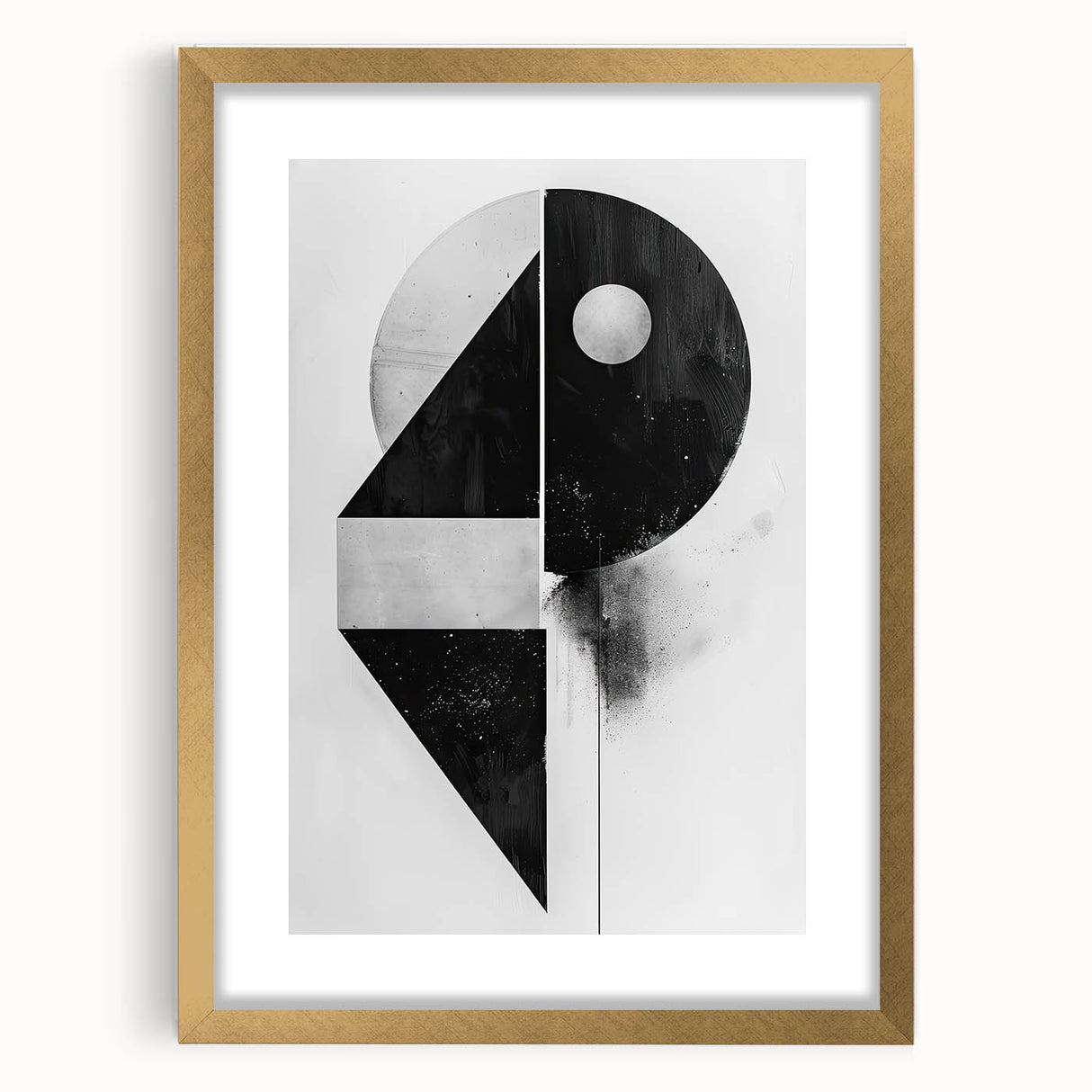Framed Dining Room Prints – Black & White Geometric Wall Art