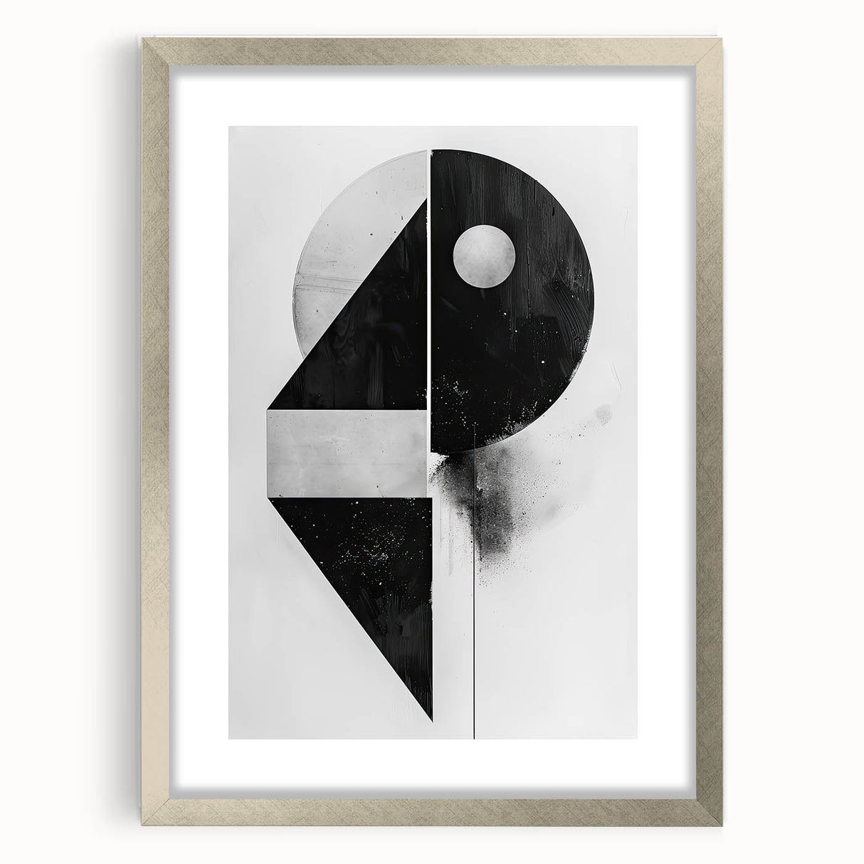 Framed Dining Room Prints – Black & White Geometric Wall Art