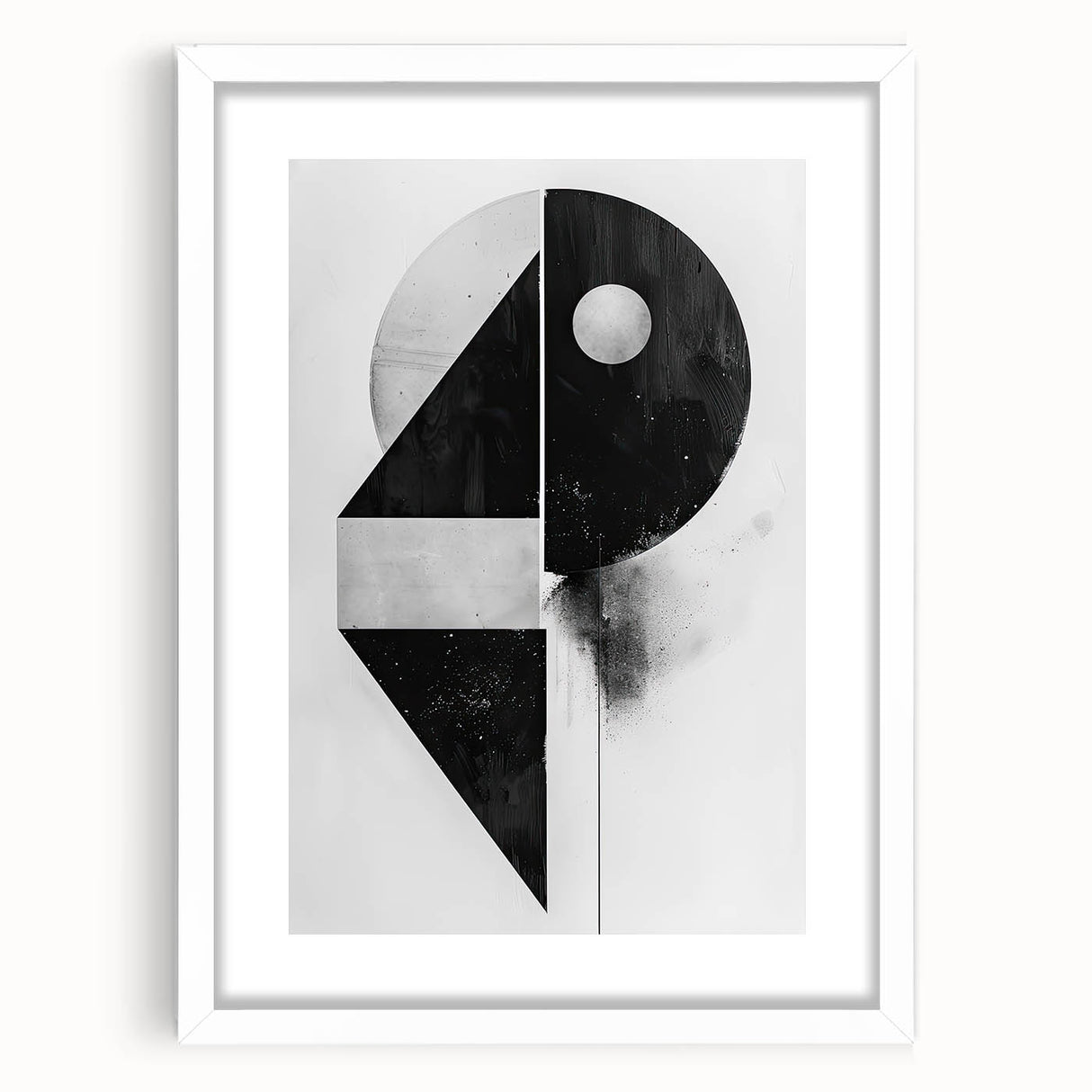Framed Dining Room Prints – Black & White Geometric Wall Art