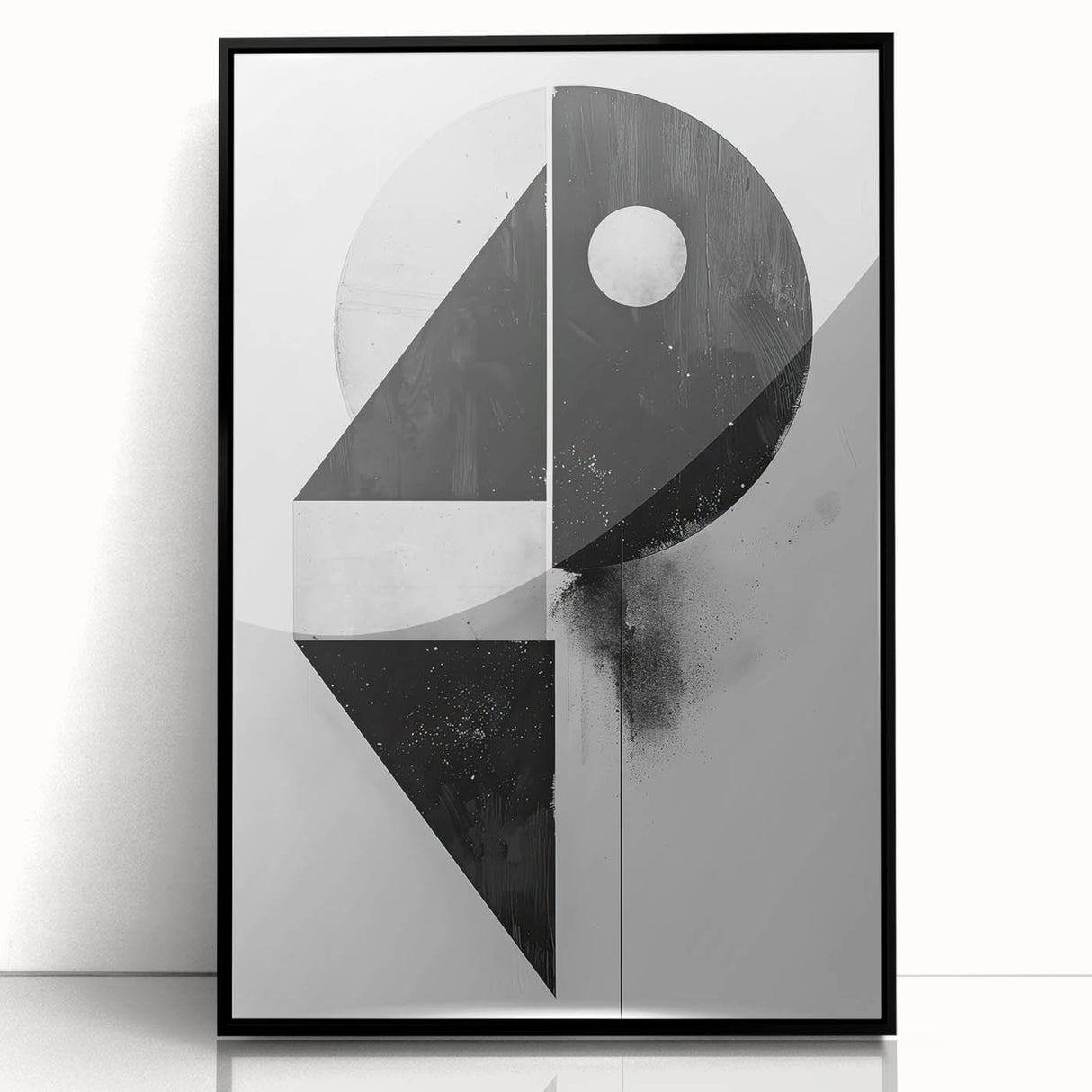 Framed Dining Room Prints – Black & White Geometric Wall Art