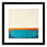 Colorful Abstract Wall Art – Coastal Horizon in Bold Texture