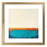 Colorful Abstract Wall Art – Coastal Horizon in Bold Texture