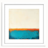 Colorful Abstract Wall Art – Coastal Horizon in Bold Texture