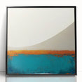 Colorful Abstract Wall Art – Coastal Horizon in Bold Texture