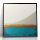 Colorful Abstract Wall Art – Coastal Horizon in Bold Texture