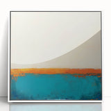Colorful Abstract Wall Art – Coastal Horizon in Bold Texture