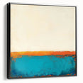 Colorful Abstract Wall Art – Coastal Horizon in Bold Texture