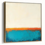 Colorful Abstract Wall Art – Coastal Horizon in Bold Texture