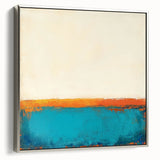 Colorful Abstract Wall Art – Coastal Horizon in Bold Texture
