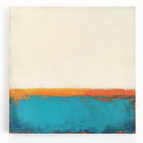 Colorful Abstract Wall Art – Coastal Horizon in Bold Texture