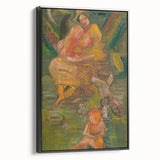Expressionism Wall Art - Mother with Children in Nature Scene