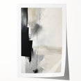 Abstract minimalist wall art print showcasing soft pastel colors in geometric shapes, rolled and ready for display, perfect for modern home decor.