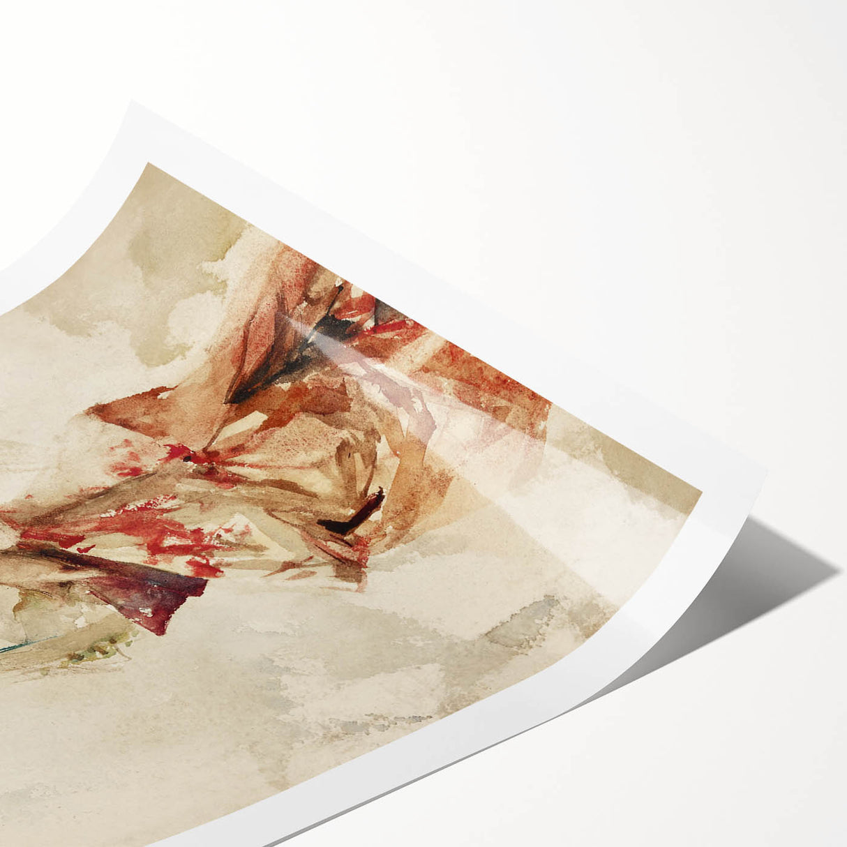 Impressionist Watercolor Art - Girl in Spanish Costume - Sargent’s Portrait Print