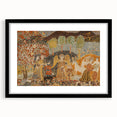 Angelic Garden Scene - Colorful Modern Wall Art with Floral Details