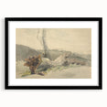 Realism Art Prints - The Fallen Tree Nature Study Canvas Art Print