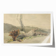 Realism Art Prints - The Fallen Tree Nature Study Canvas Art Print
